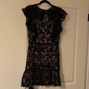 Elegant Black Lace Dress